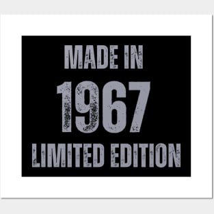 Vintage Made in 1967 , Limited Edition  , Gift for Mom Dad Birthday Posters and Art